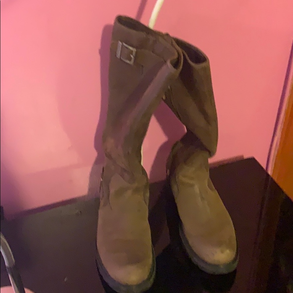 Timbaland Leather Boots, Brown - 7 women’s